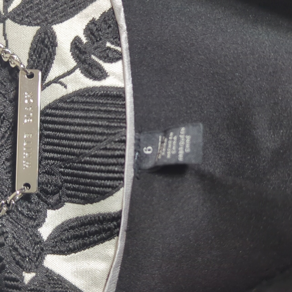 White House Black Market Womens Jacket Floral Brocade Zip Classic Quiet Luxury 6 - Picture 9 of 16